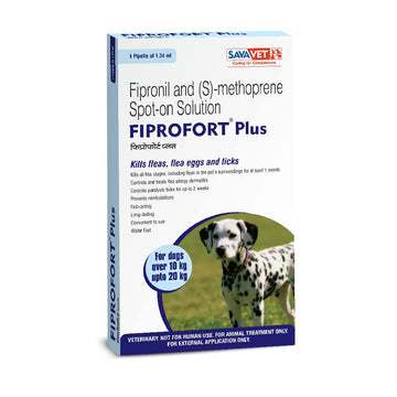 Savavet Fiprofort Plus Spot-On Solution for Medium Dogs (10-20kg)
